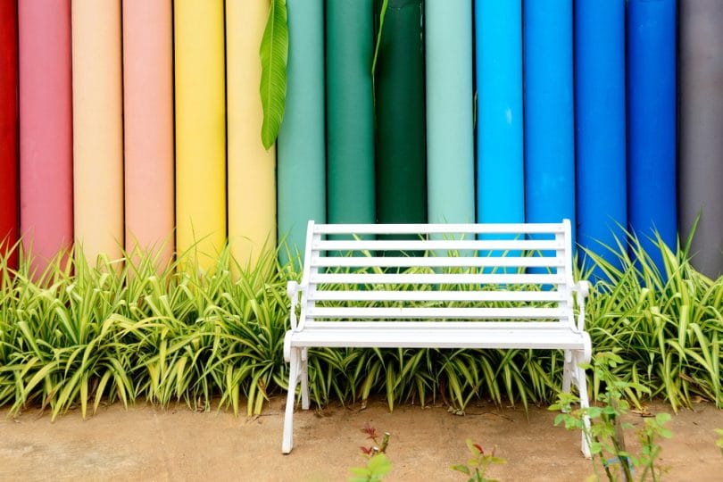 Coloured Fence